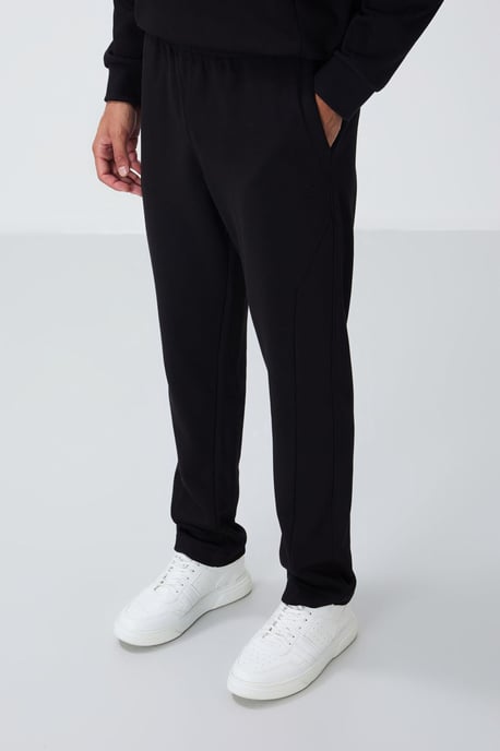 Heren Katoen-Polyester Fleece Sweatshirt en Broek Set - Image 3