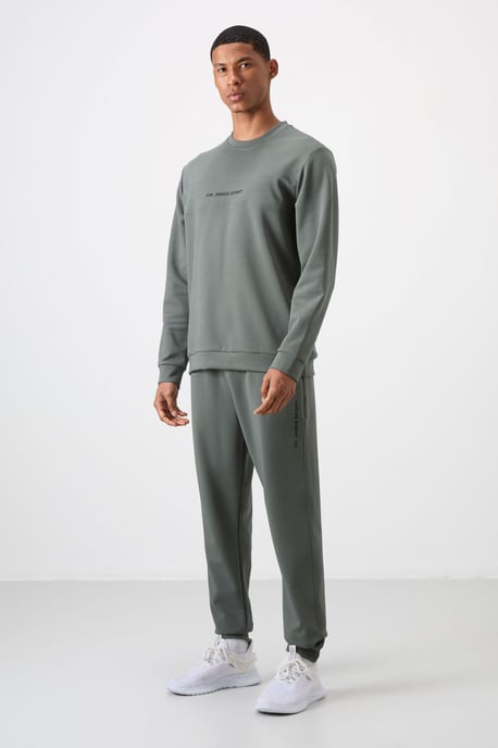 Bedrukt Fleece Sweatshirt en Broek Set - Image 6