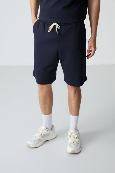 Herrar överdimensionerad T-shirt och shorts-set i bomullsblandning - Image 2