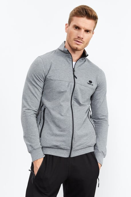 Heren Zip-Front Sweatshirt en Broek Set - Image 2