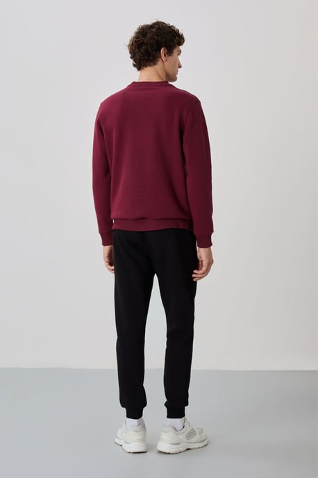 Men's Cotton-Polyester Fleece Sweatshirt And Pants Set - Image 6