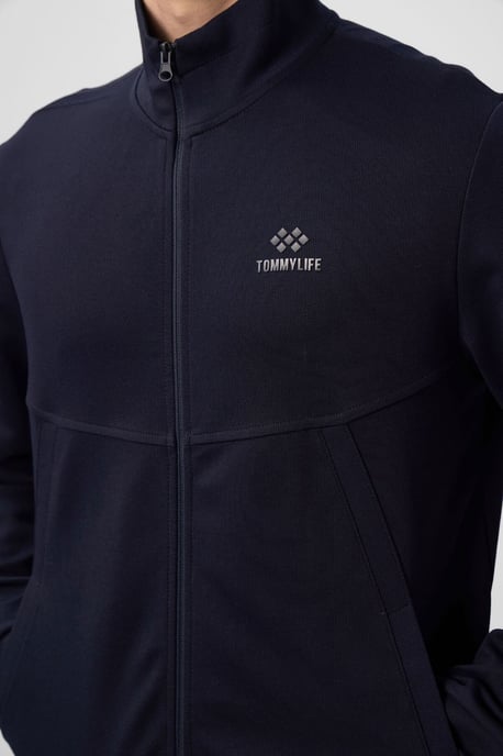 Men's Long-sleeve Zip Sweatshirt And Pants Set - Image 3
