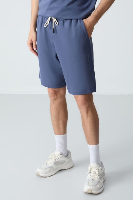 Herr Oversized T-shirt och Shorts-set i Bomullsblandning - Image 4