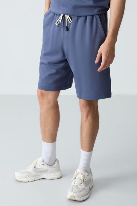 Herr Oversized T-shirt och Shorts-set i Bomullsblandning - Image 6
