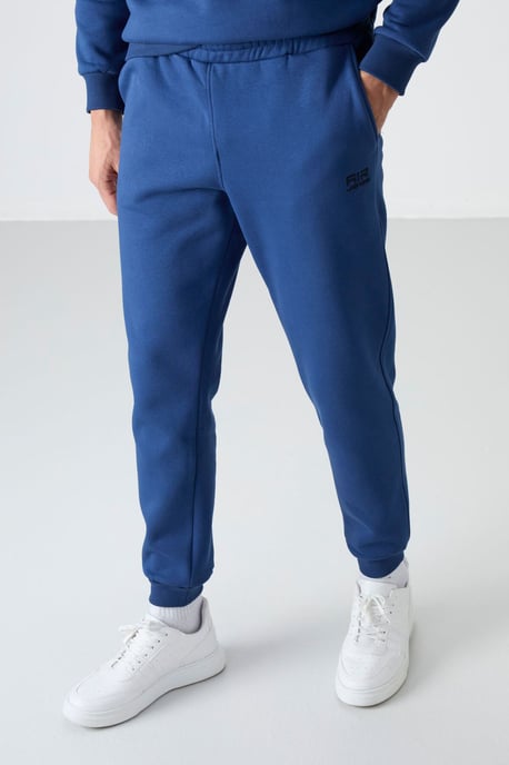 Heren Katoen-Polyester Fleece Sweatshirt en Broek Set - Image 3