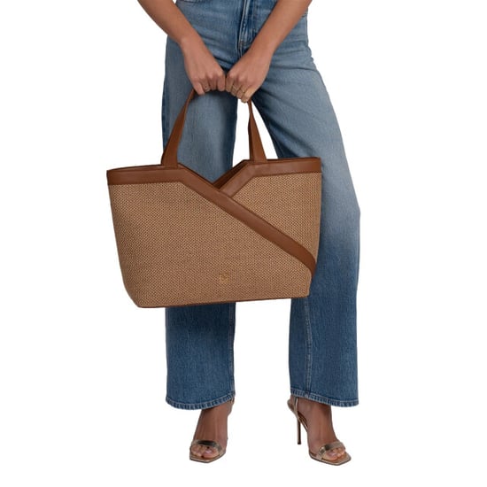 Nikkie Alvino raffia shopper - Image 2