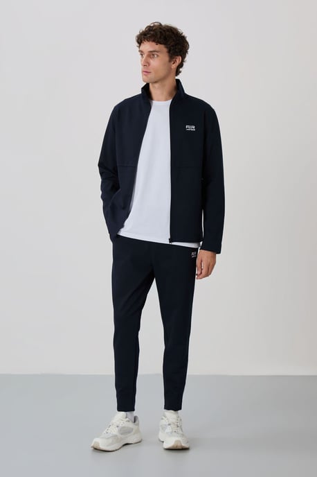 Heren Sweatshirt en Broek Set met Ritskraag - Image 1