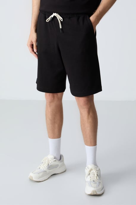 Herrars oversized t-shirt och shorts set i bomullsblandning - Image 2