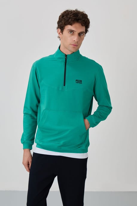 Men's Zip-Front Sweatshirt And Pants Set - Image 2