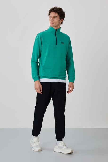 Men's Zip-Front Sweatshirt And Pants Set - Image 5