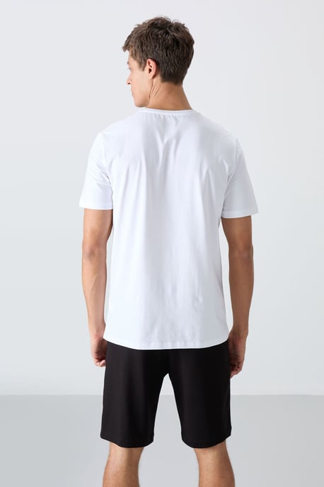 Bedrukte Katoenen Jersey T-Shirt en Shorts Set - Image 5