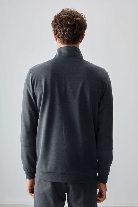 Heren Kleurblok Fleece Sweatshirt en Broek Set - Image 6