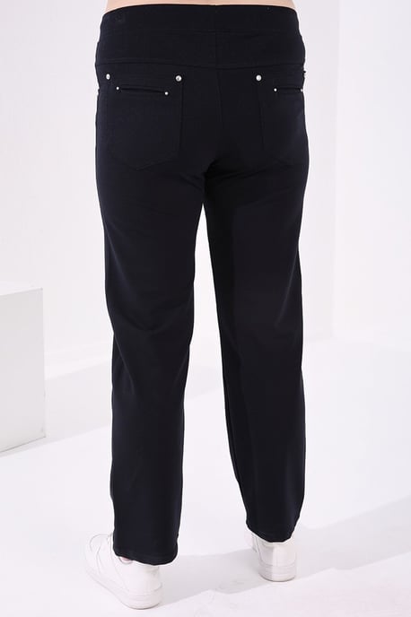 Kvinnors Rakbenade Stickade Sweatpants - Image 6