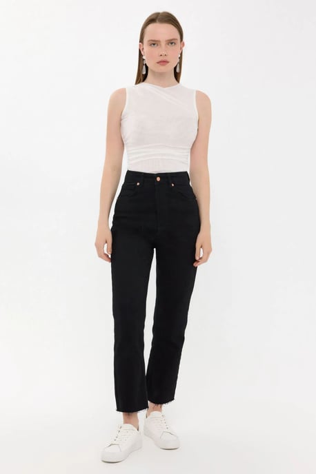 Ärmlös rundhalsblus - Image 2
