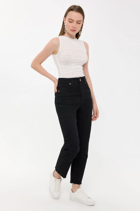 Ärmlös rundhalsblus - Image 3