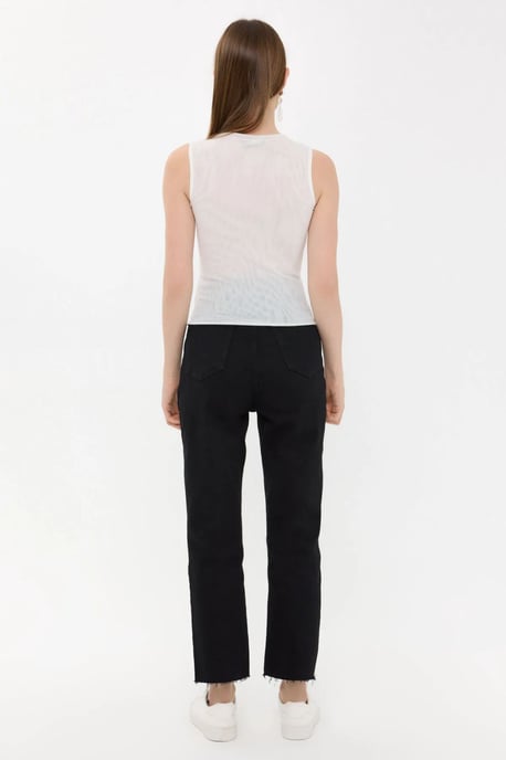 Ärmlös rundhalsblus - Image 5