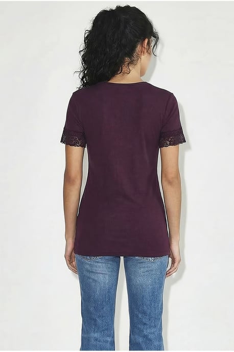 V-hals Slim Fit Blouse - Image 4