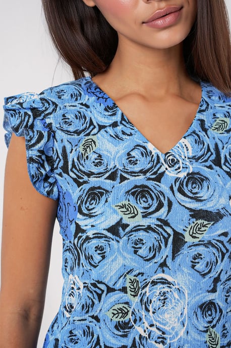 Geribbelde Mouwloze Crew Neck Blouse - Image 3