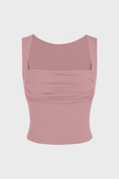 Gerimpelde Blouse met Vierkante Hals - Image 1