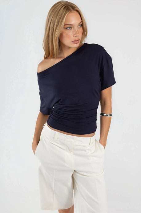 Asymmetrische Mouwen Zachte Viscose Trui - Image 2