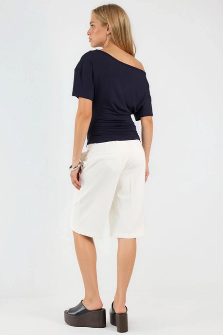 Asymmetrische Mouwen Zachte Viscose Trui - Image 3