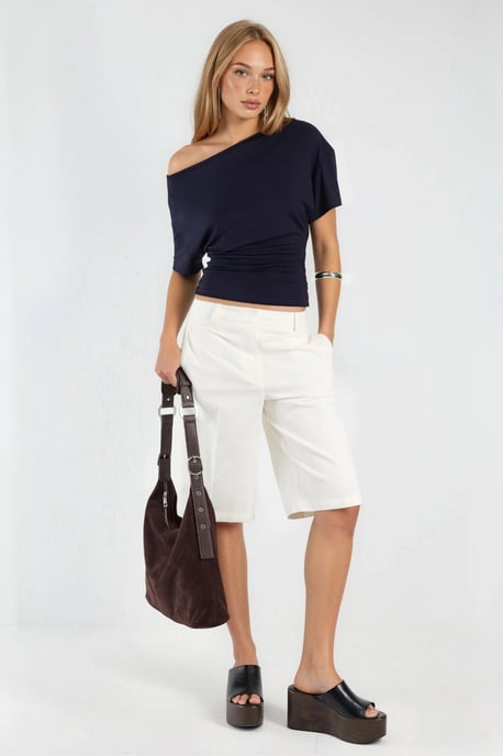 Asymmetrische Mouwen Zachte Viscose Trui - Image 4