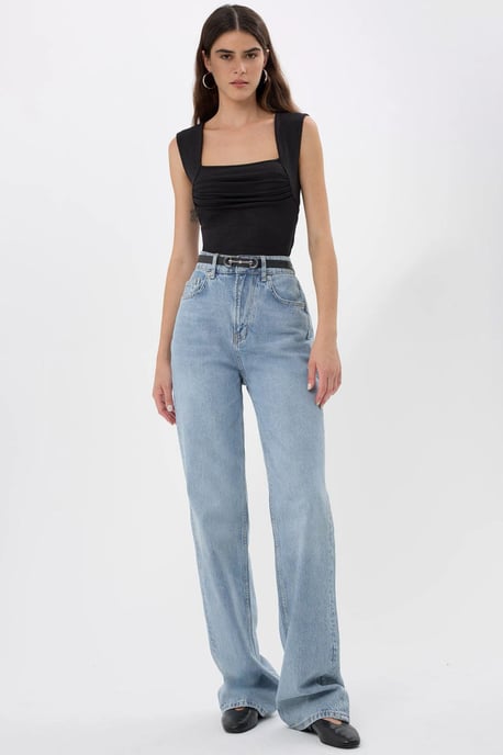 Gerimpelde Blouse met Vierkante Hals - Image 2