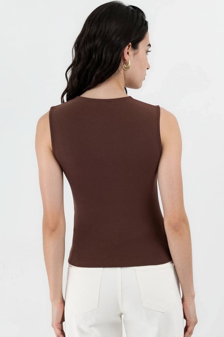 Mouwloze Top met Ronde Hals - Image 3