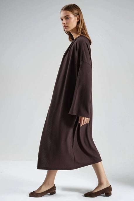 Pull-On Lång Passform Cardigan - Image 4