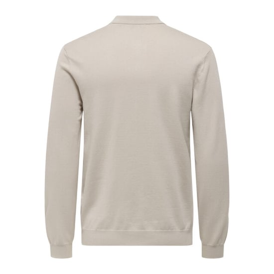 Only & Sons Onswyler life reg half zip polo beige - Image 2
