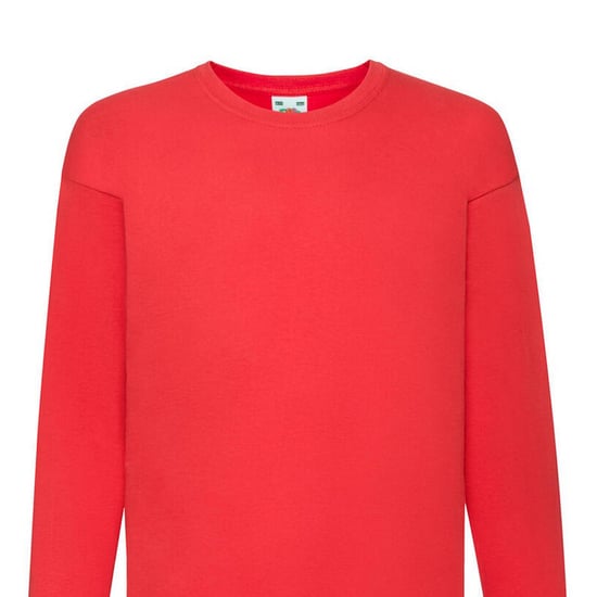 Fruit of the Loom Effen T-shirt met lange mouwen voor kinderen/kids (Rood) - Image 2