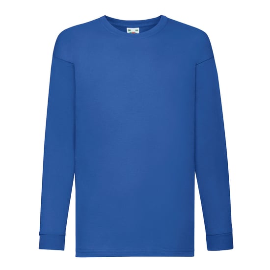 Fruit of the Loom Kinder/Kids Valueweight T-shirt met lange mouwen (Koningsblauw) - Image 1