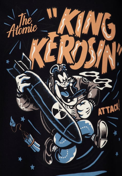 King Kerosin Herren T-Shirt The Atomic Attack! - Image 4