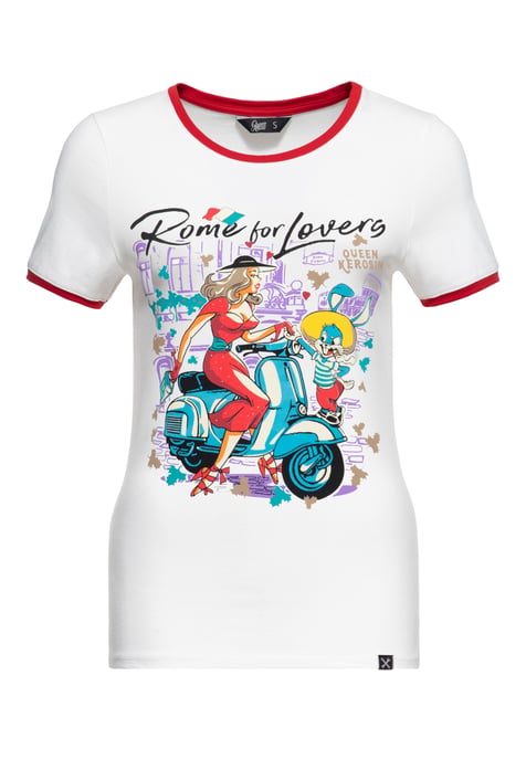 Queen Kerosin Damen T-Shirt Rome for Lovers - Image 1