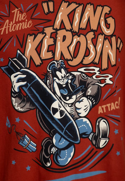 King Kerosin Herren T-Shirt The Atomic Attack! - Image 4