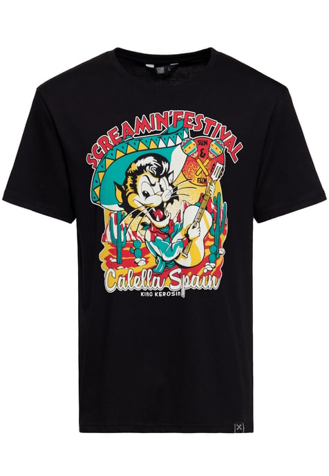 King Kerosin Herren T-Shirt Screamin' - 50s Rock & Rhythm Festival - Image 1