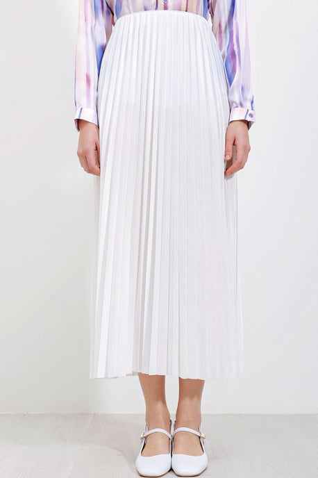 Hoge Taille Maxi Rok met Rimpeldetail - Image 3