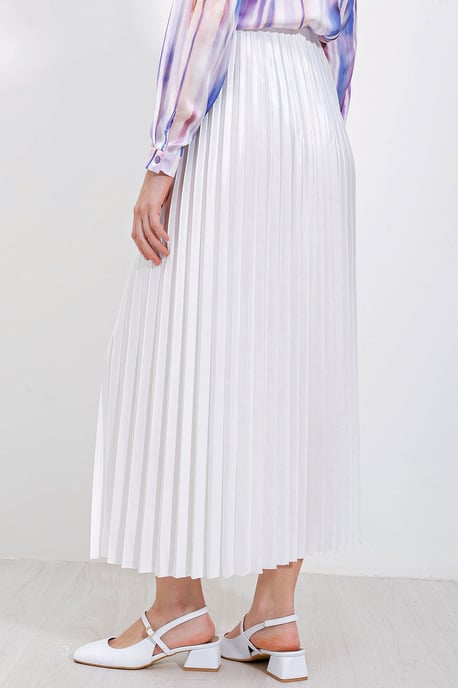 Hoge Taille Maxi Rok met Rimpeldetail - Image 6