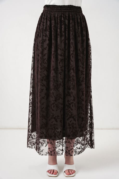 Bloemen Hoge Taille Maxi A-Lijn Rok - Image 2