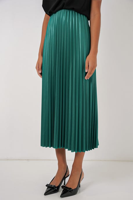 Hoge Taille Maxi Rok met Rimpeldetail - Image 2