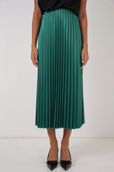 Hoge Taille Maxi Rok met Rimpeldetail - Image 4