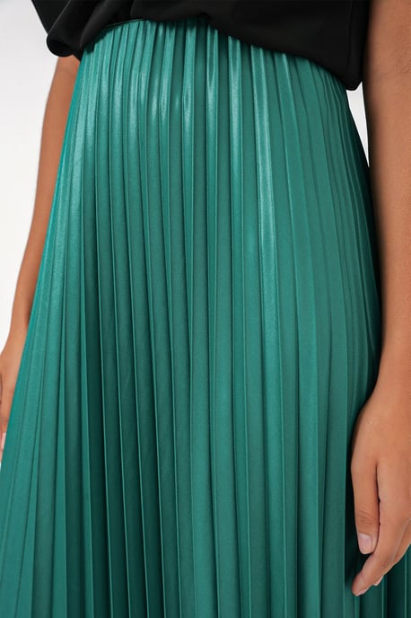 Hoge Taille Maxi Rok met Rimpeldetail - Image 5