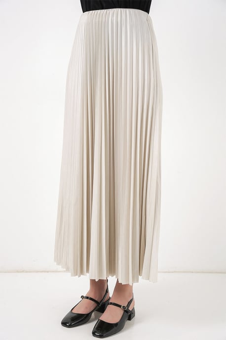 Hoge Taille Maxi Rok met Rimpeldetail - Image 3