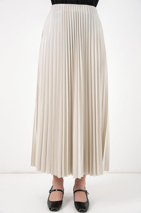 Hoge Taille Maxi Rok met Rimpeldetail - Image 5