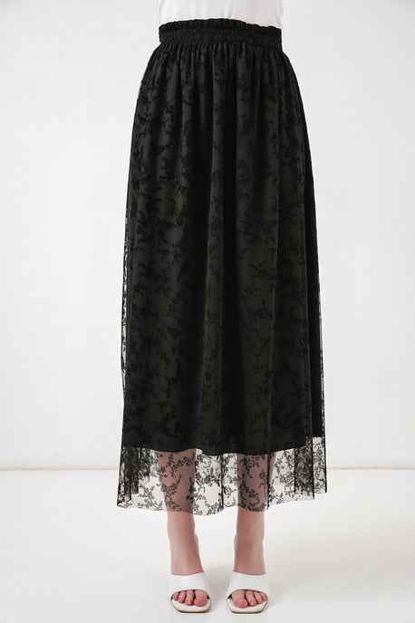 Bloemen Hoge Taille Maxi A-Lijn Rok - Image 2