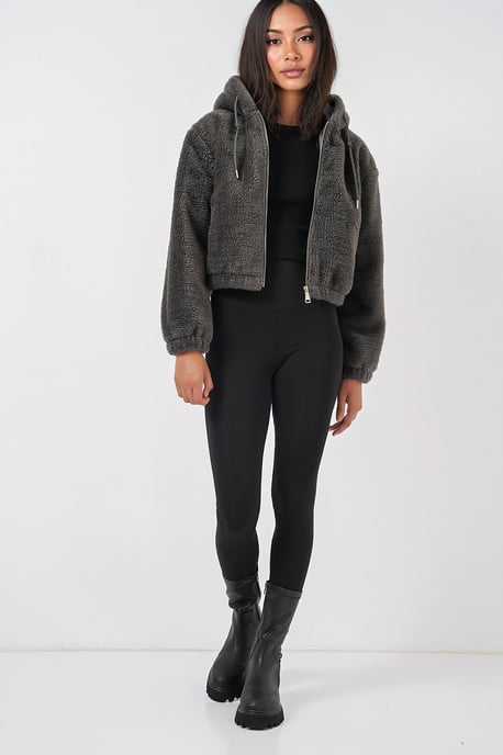 Korte Pluche Rits-voor Hoodie - Image 3