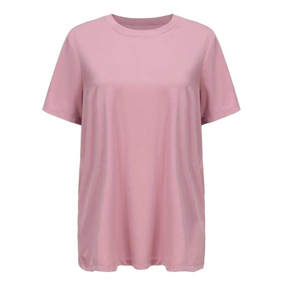 Slazenger Trainings-T-shirt voor dames met gekruiste zoom (Roze) - Image 1
