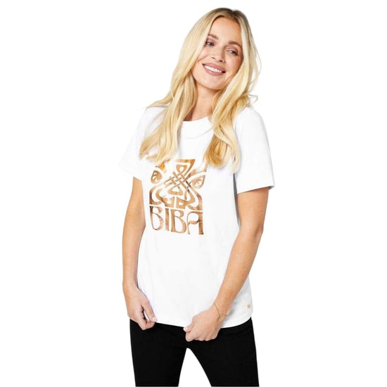 Biba Dames/Dames Logo T-Shirt (Wit) - Image 4