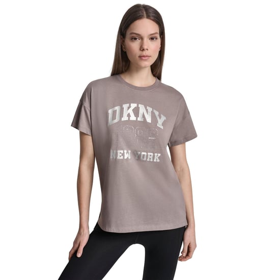 DKNY Dames/Dames 1989 Shimmer Regular T-shirt (Paddestoel) - Image 1