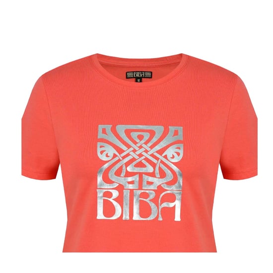 Biba Dames/Dames Logo T-Shirt (Roze) - Image 4